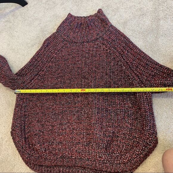 Victoria’s Secret maroon burgundy gray high neck turtleneck sweater size small - Picture 11 of 12
